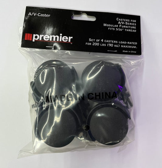 AV Casters 4 Pack 1.5" 5/16" Thread