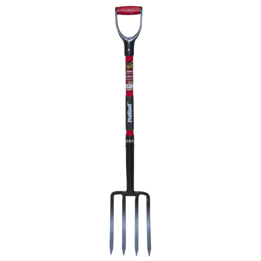 Spading Fork 41in X 4-tine 7.28x11.1" Head Fibreglass D-handle