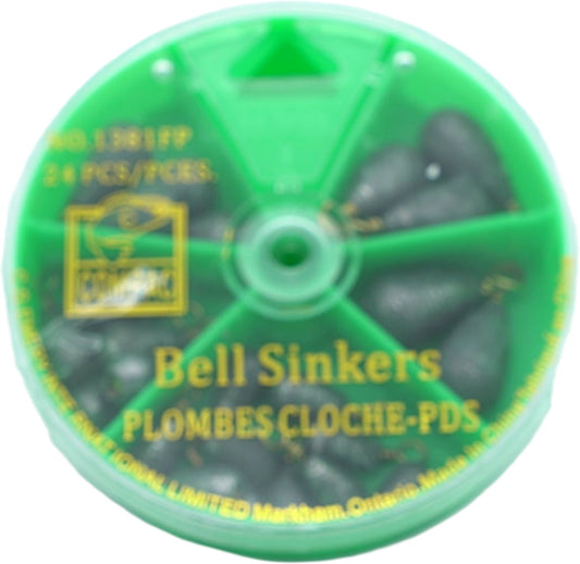 Bass casting Sinker dial pack assortment 24 pcs
