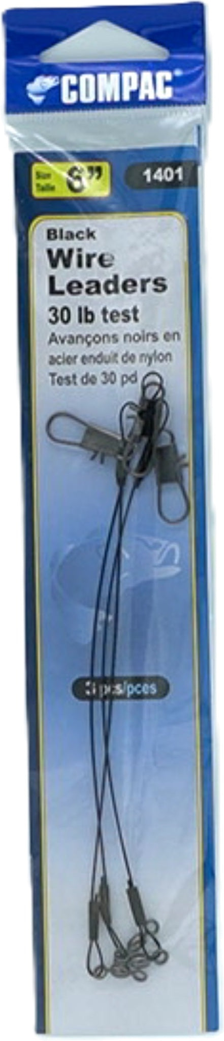 Empiles de pêche en acier noir, lot de 3, résistance 13,6 kg, 15,2 cm