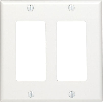 Decora WallPlate deux postes blanc