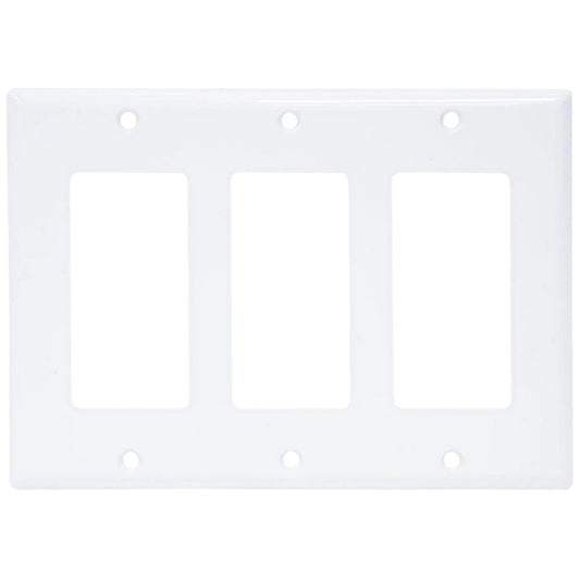 Plaque murale Decora 3 modules blanche