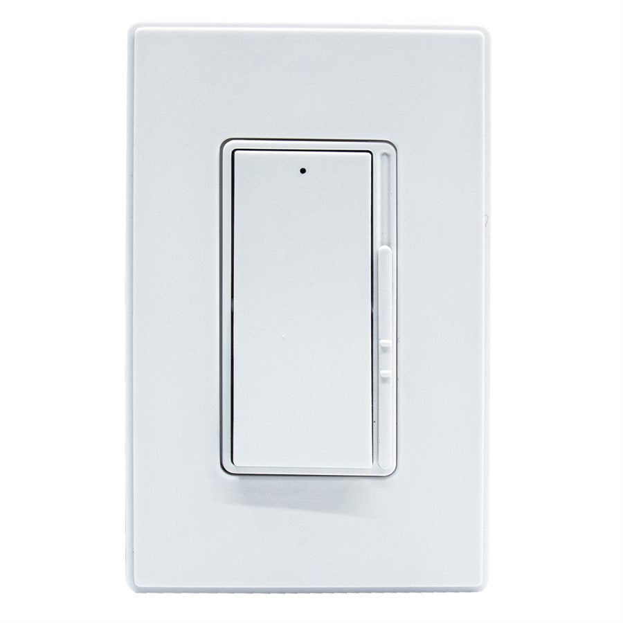 Interrupteur à bascule et variateur coulissant Decora 3 voies 1 pôle blanc