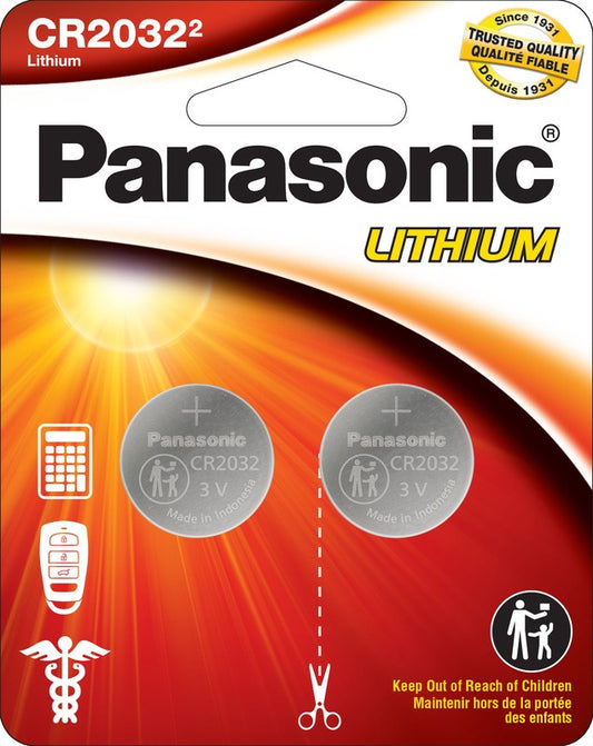 Panasonic Cr2032 2pk Lithium Battery