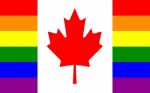 Flag rainbow with maple leaf 3x5Ft