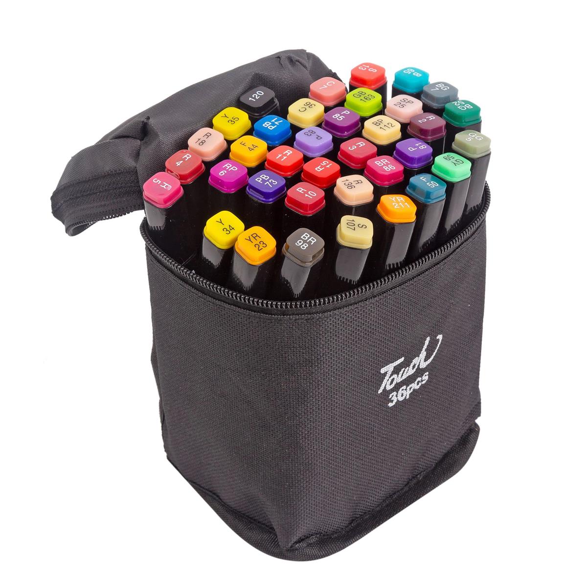 Art Markers 36-pc Dual Tips ,each in a carrying bag, belly band T4C - Additional View