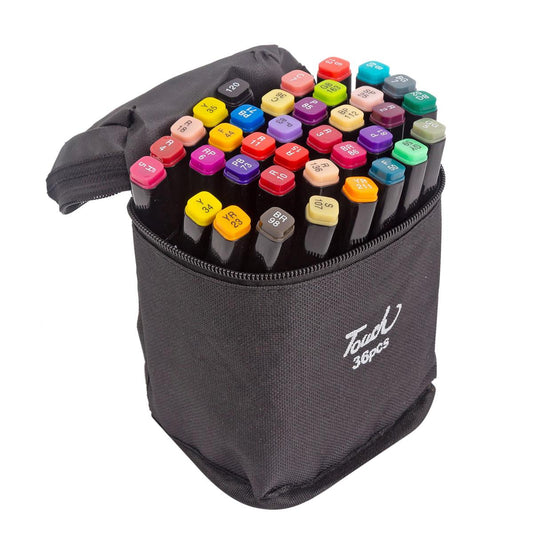 Art Markers 36-pc Dual Tips ,each in a carrying bag, belly band T4C - Additional View