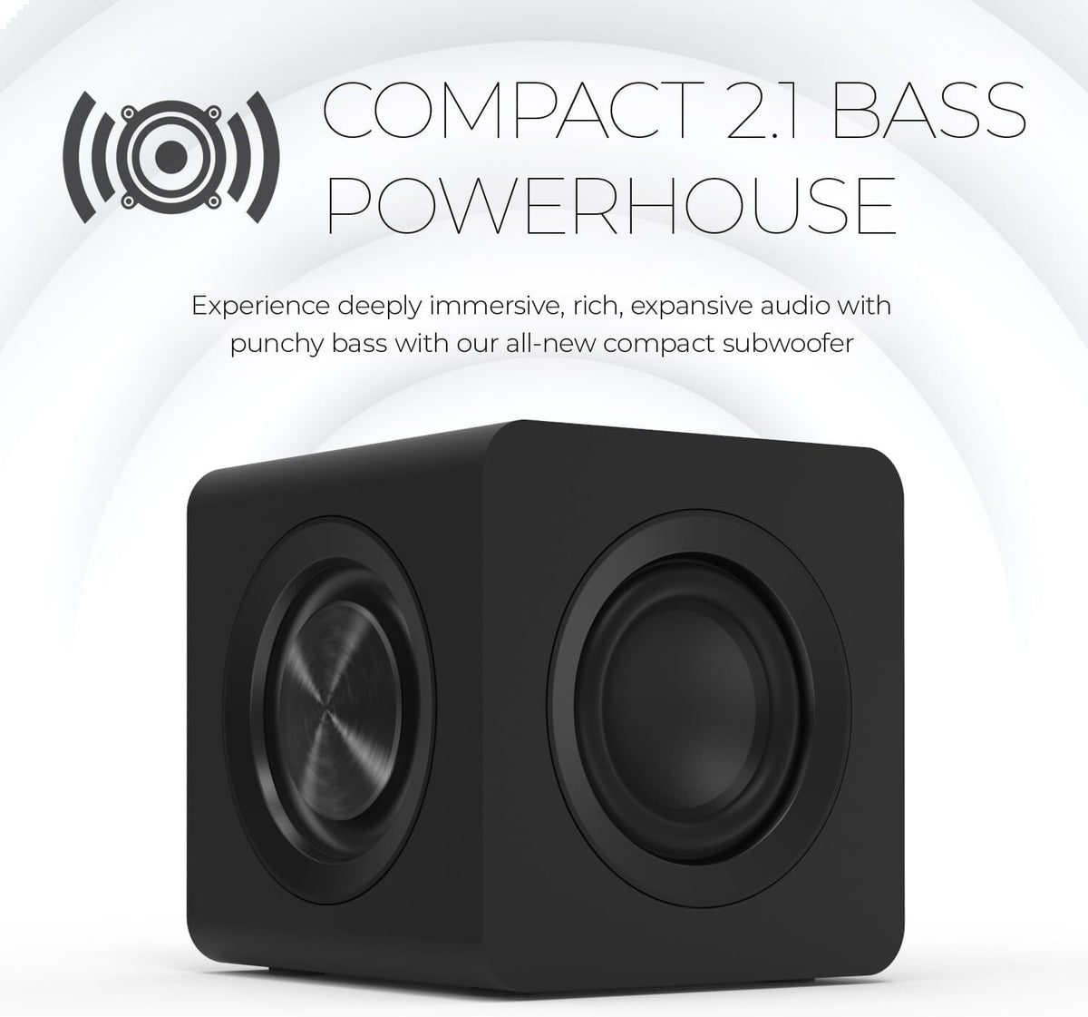 Pebble X Plus Desktop Speakers w/Subwoofer, RGB Lighting Creative - Additional View