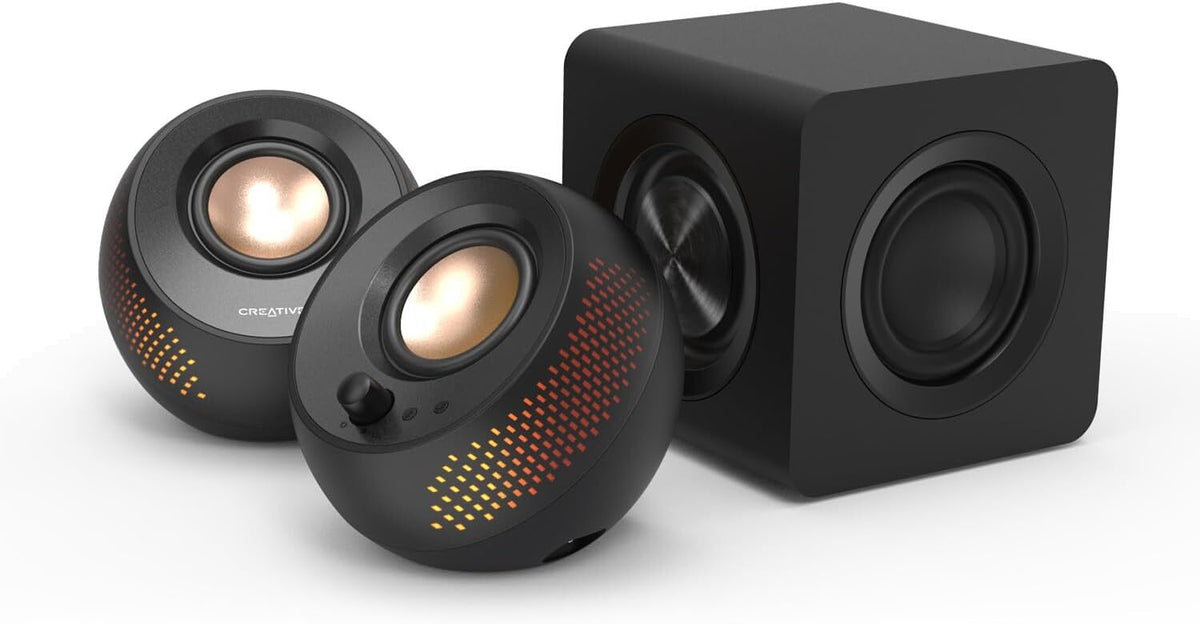 Pebble X Plus Desktop Speakers w/Subwoofer, RGB Lighting Creative - Refurbished