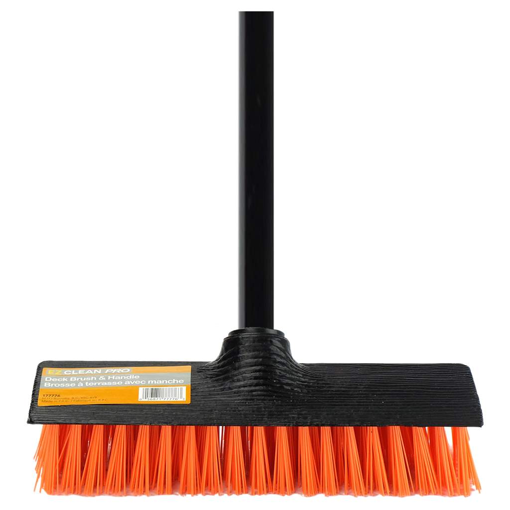 Deck brush & handle 9-1/4"