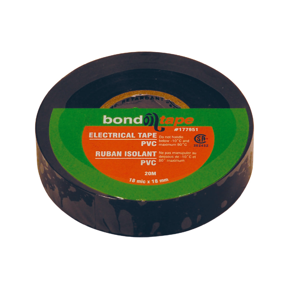 Electrical Tape 3/4" X 66' Black 10/8.99