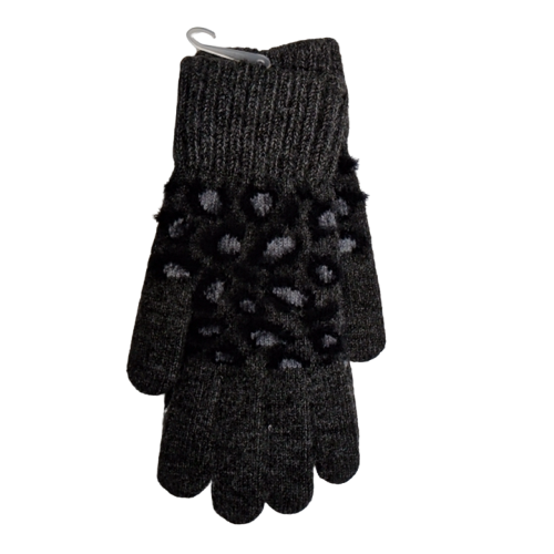 Snow Leopard Gloves Assorted Colours Britt's Knits