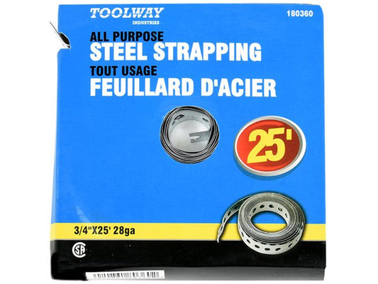 Steel Strap 25'x3/4" 24 gauge