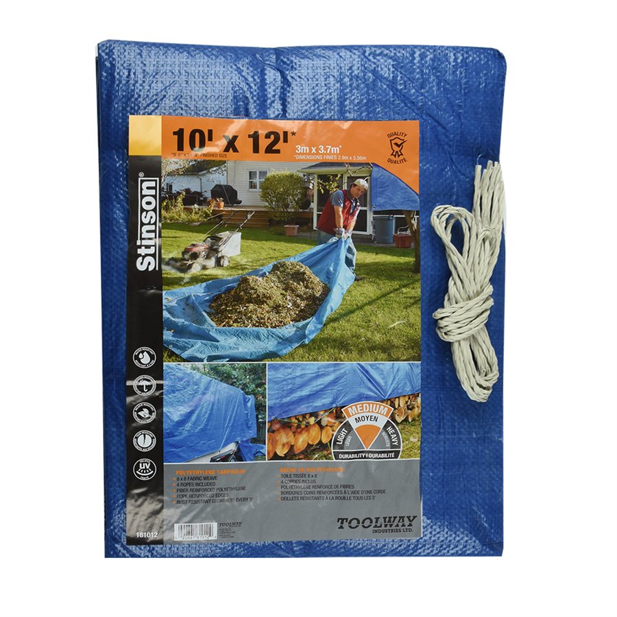 tarp 18' x 28' blue    sub  18' x 24' blue