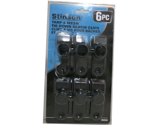 Clips à vis pour bâches et filets, lot de 6