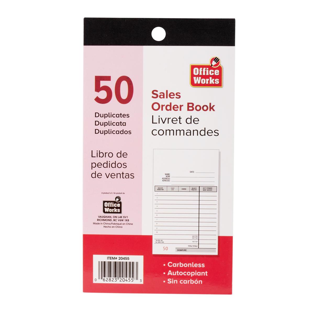 Carnet de ventes 50 feuillets dupli