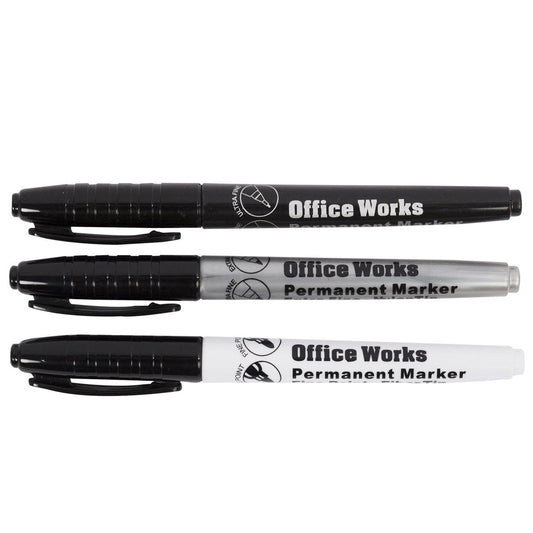 Markers Permanent 3-pc Office Works     - Additional View