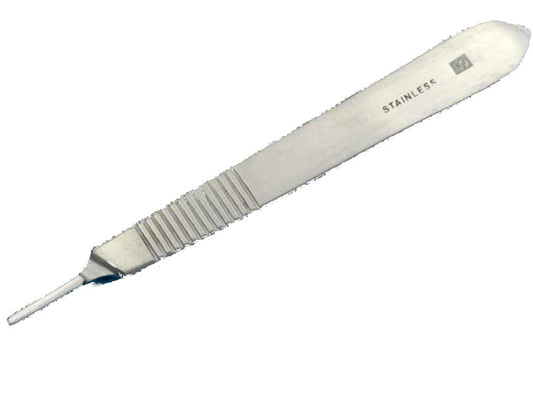 Scalpel handle, #3, 150mm 6", stainless