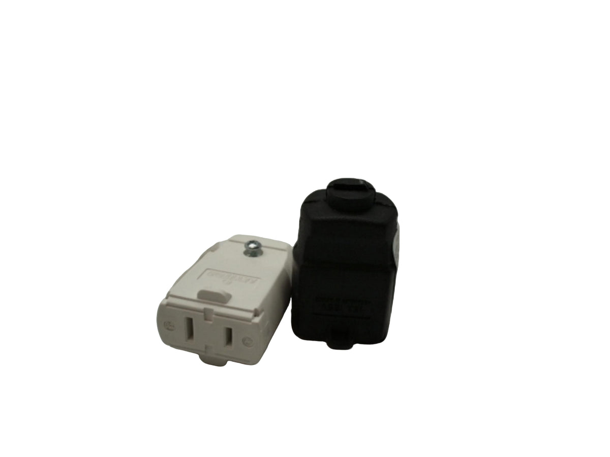 Female Plug Connector 2-Wire White Or Black