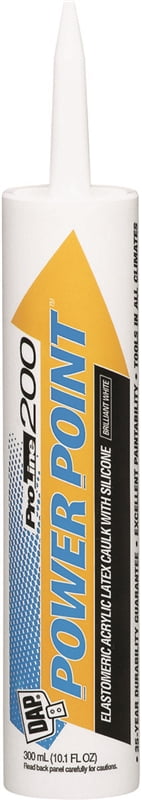 Siliconized Acrylic Latex Caulk White 300ml Power Point 200 Dap (ENDCAP)