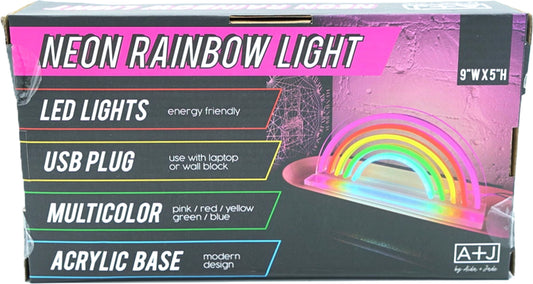 Neon Rainbow Light Multicolor LED w/USB Plug Aida + Jade