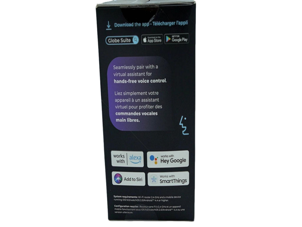 Wi-Fi Smart Night Light Plug Single Outlet White Globe - Additional View