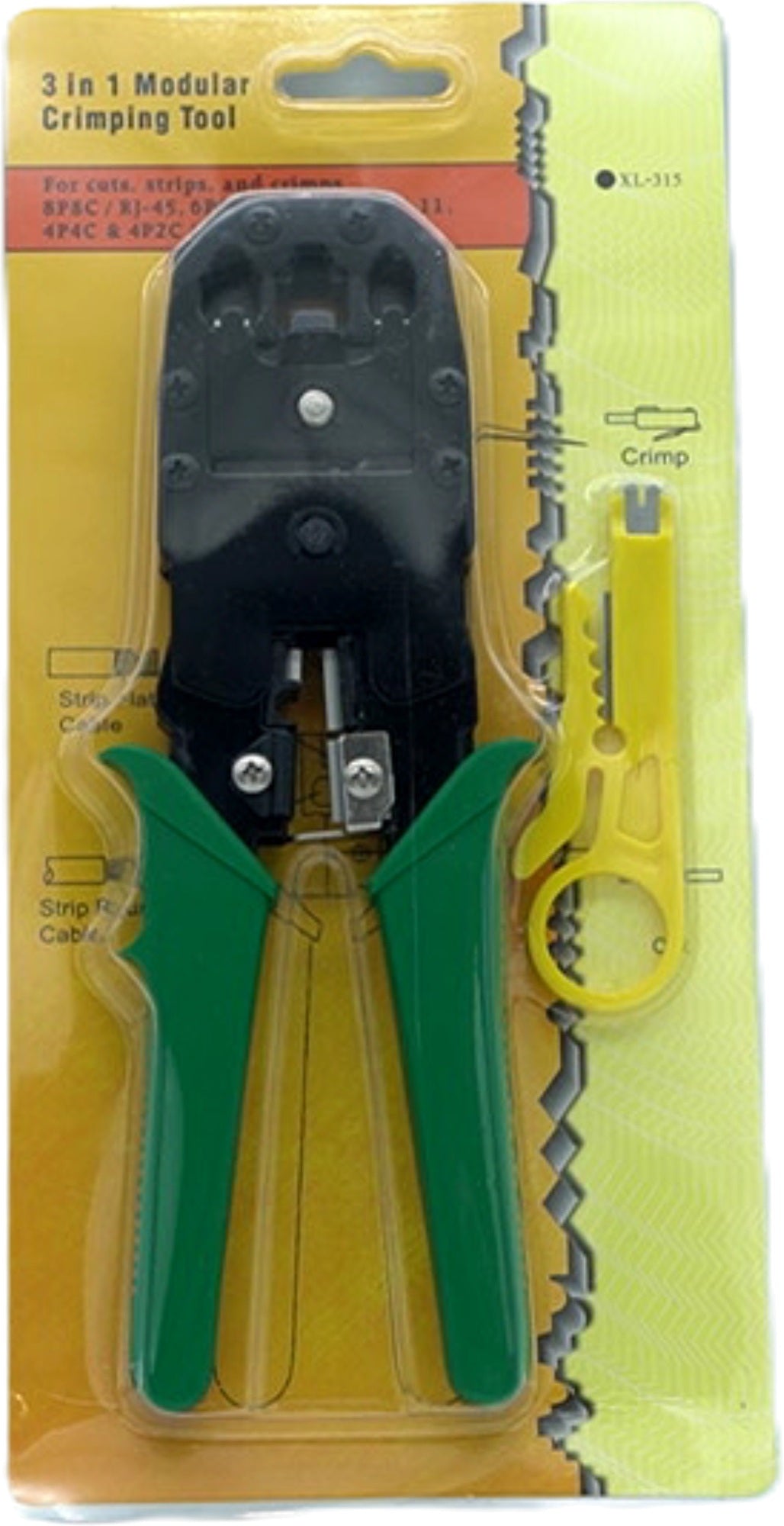 3 In 1 Modular Ratcheting Crimping Tool