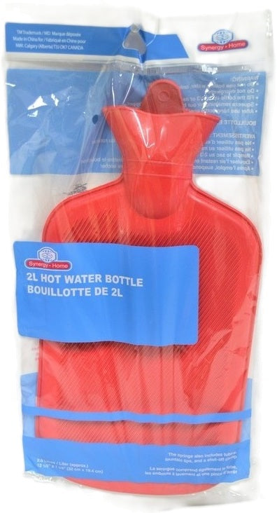 Hot Water Bottle 2L Ass't Colours Rubber