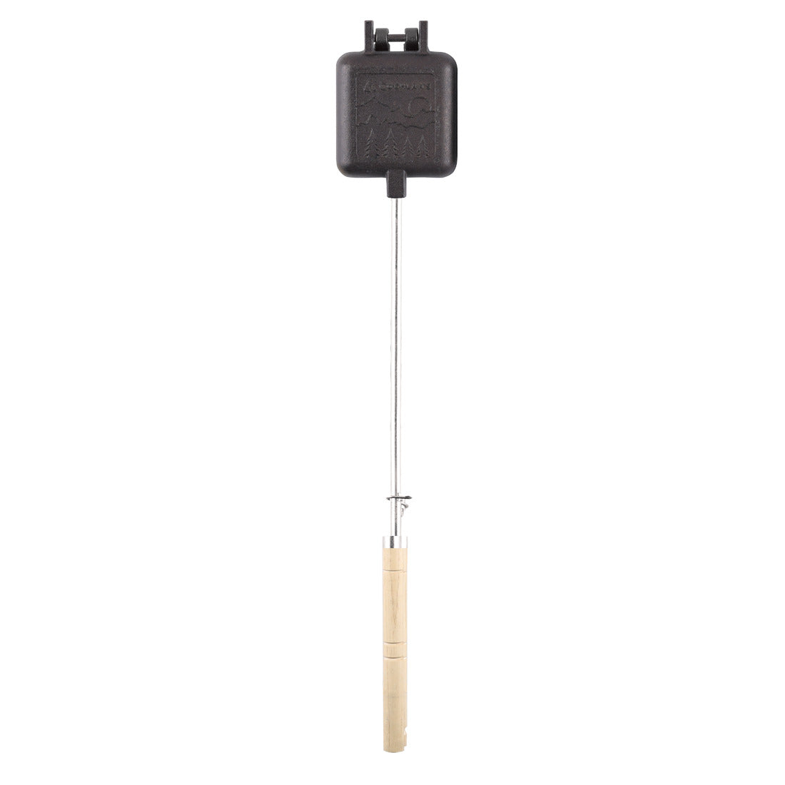 Cast Iron Camp Cooker - 27 Inch With Removable Wooden Stay Cool Handles - Additional View