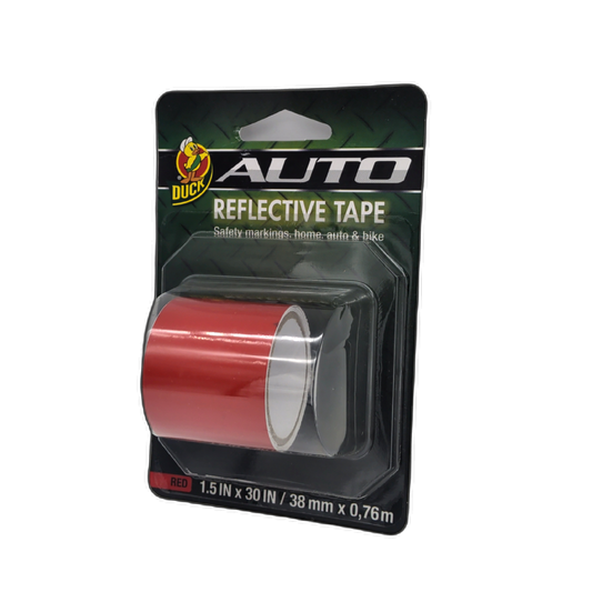 Auto Reflective Tape Red 1.5" x 30" Duck