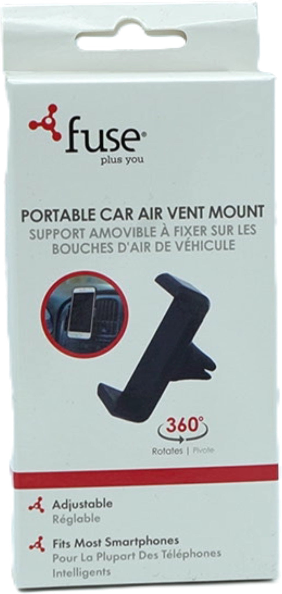 Portable Car Air Vent Mount For Cell Phone Adjustable Fuse