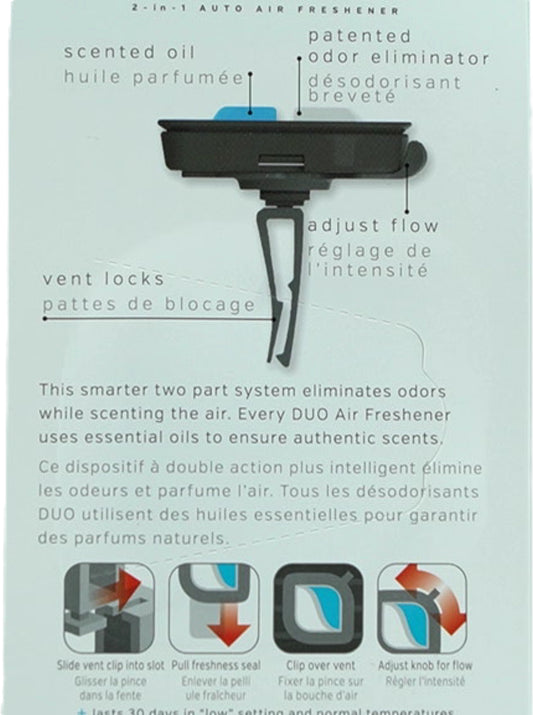 Car Air Freshener Odor Eliminator Linen Fresh 4mL Vent Clip Duo - Additional View