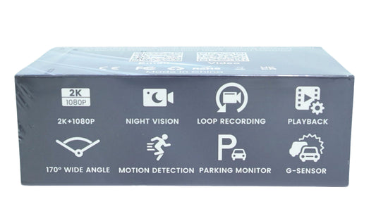 Dash Cam 2K Front & 1080P Rear Camera w/3" LCD Screen (ENDCAP) - Additional View