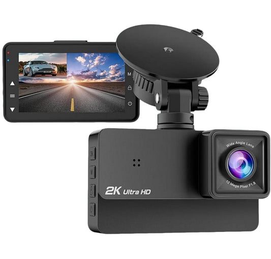 Dash Cam 2K Front & 1080P Rear Camera w/3" LCD Screen (ENDCAP)