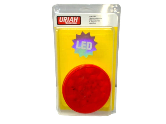LED Stop/Tail/Turn Light Red 4" Diameter Uriah