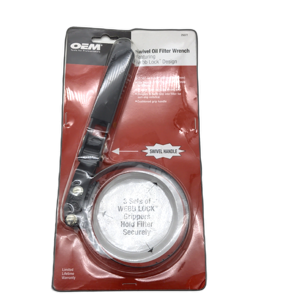 Clé à filtre à huile pivotante avec conception Webb Lock de 3-7/16" à 3-3/4" OEM
