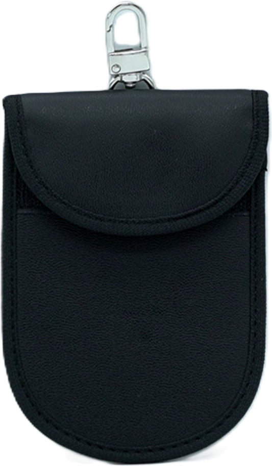 RFID Key Fob Protector Pouch w/Clip Black