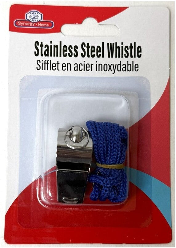 Whistle Stainless Steel w/ String