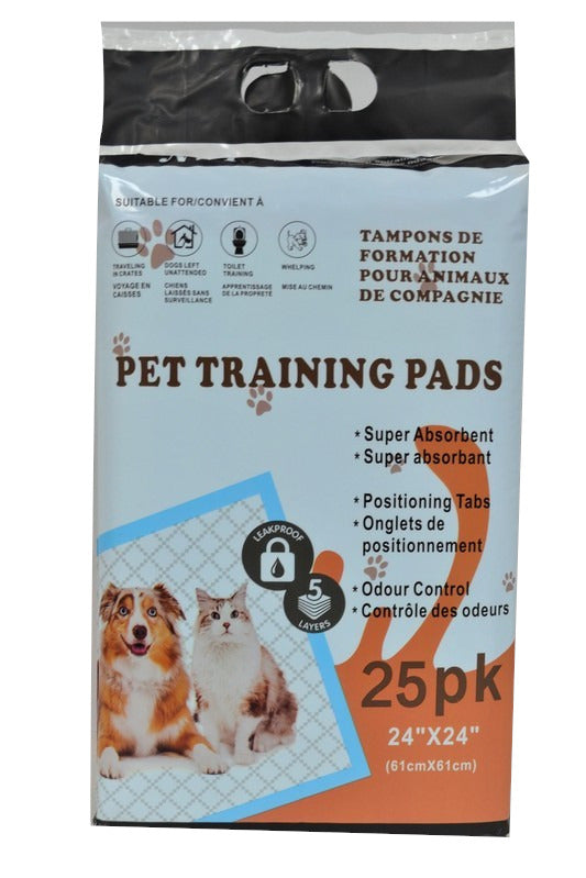Puppy Training Pads 25pk 61cm X 61cm