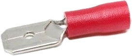 Quick Disconnect-M 22-18AWG 25pk .250 Red Terminal Tuf Pug