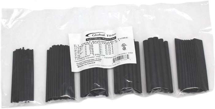 Heat Shrink Tubing 3" 120pk. Assortment Global Tone