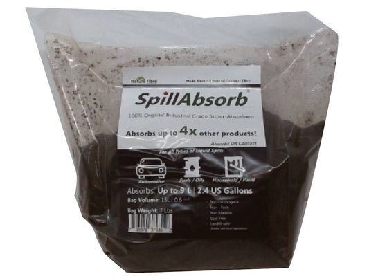 Spillabsorb 3,18 kg. Super absorbant 100 % biologique de qualité industrielle
