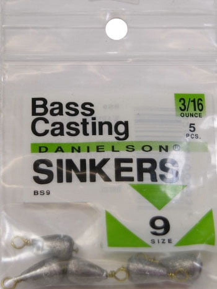 Bass Casting Sinkers 5pk. 3/16oz. Danielson - Additional View
