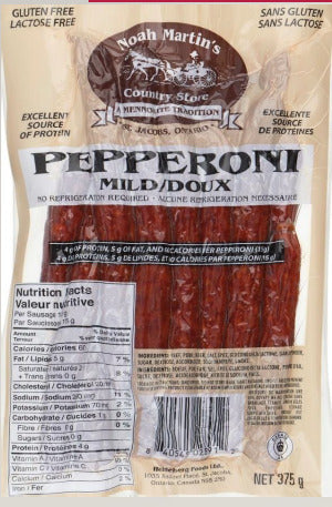 Pepperoni - Mild 375g - Heidelberg Foods Ltd. Made in Canada