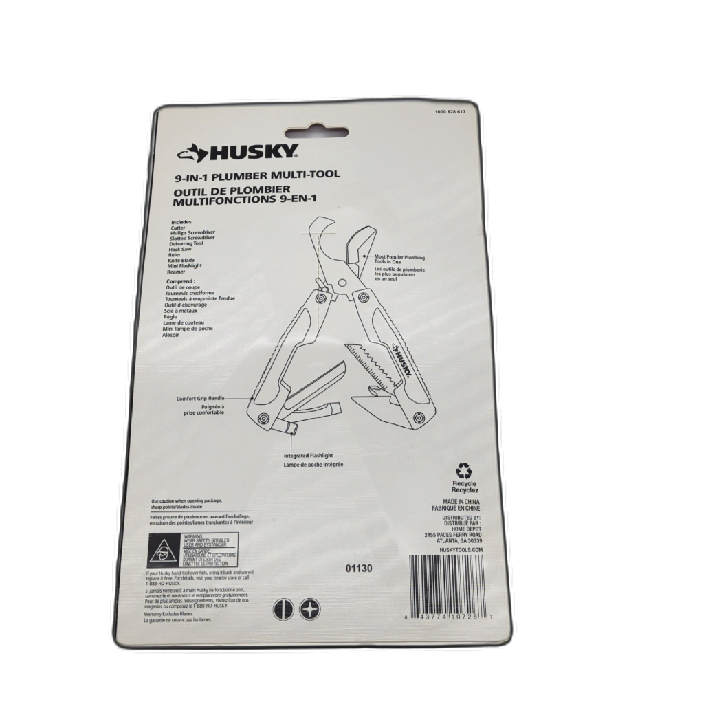 9 In 1 Plumber Multi-tool Husky - Additional View