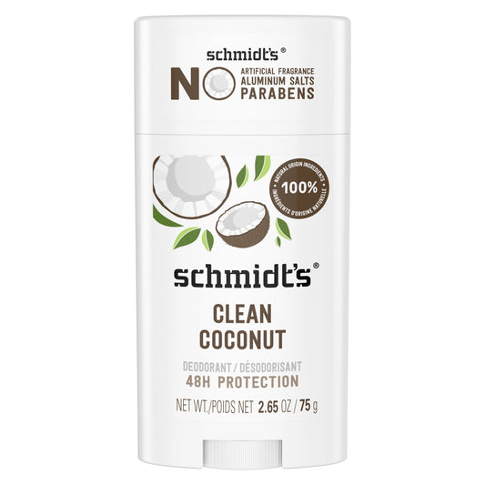 Natural Deodorant Clean Coconut 75g. Schmidt's - Additional View