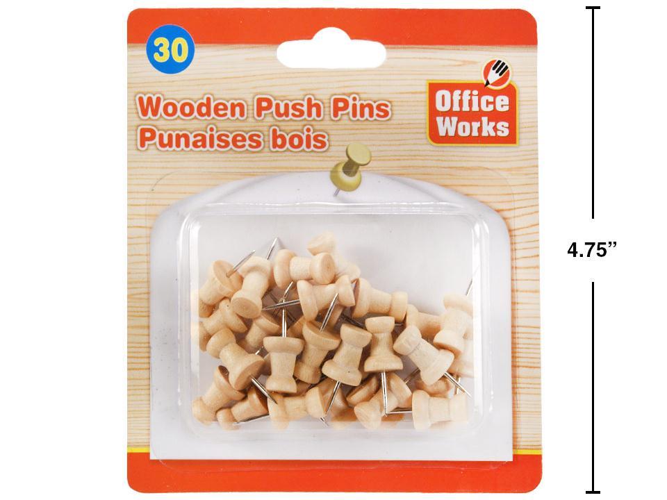 Punaises en bois, paquet de 30