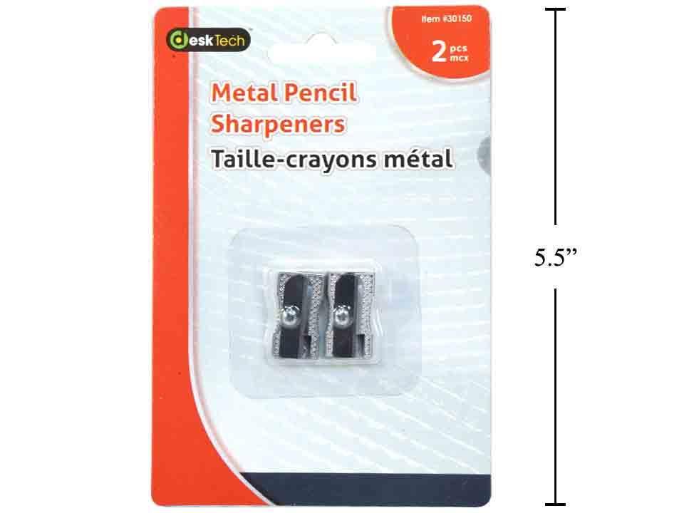 Taille-crayon métal – Lot de 2