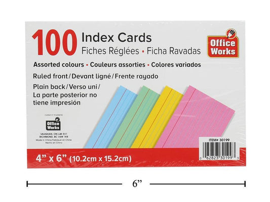 Index cards 4x6 inch 10.2x15.2cm officeworks