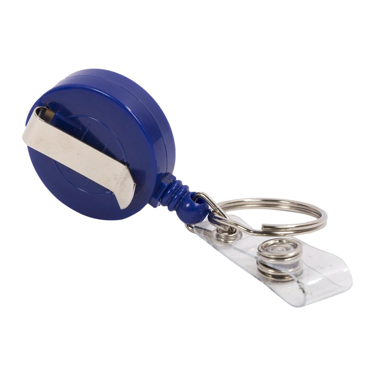 KEYCHAIN W/ I.D. HOLDER,RETRACTABLE DESK TECH - Additional View